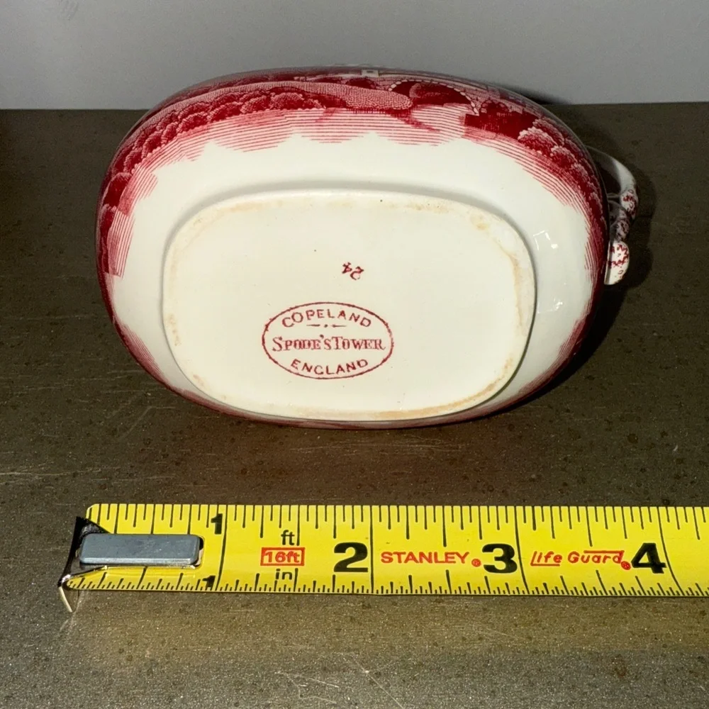 Vintage Copeland Spode Pink Tower ceramic creamer, Old Backstamp - Picture 4 of 5
